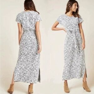 Anthropologie Dolan Left Coast Taleen Boucle Textured Belted Midi Dress, Size S